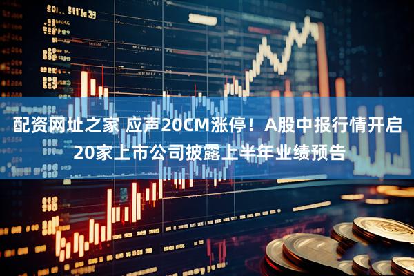 配资网址之家 应声20CM涨停！A股中报行情开启 20家上市公司披露上半年业绩预告
